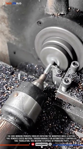 Innovation Lathe Machining: Rotational Precision, Symmetrical Forming, Metalworking Tech #tech