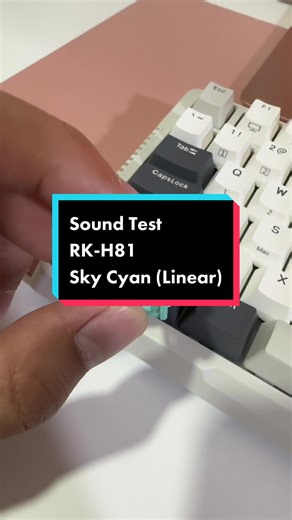 The highly anticipated RK-h81 sound test is here, lets go!! . . . . . #keyboard #keyboards #mechanicalkeyboard #gaming #giftsforhim #promotion #rk61plus #rk84 #rk100 #rkh81 #gateron #tactile #clicky #linear #royalkludge #keebs #switches #hotswappable #customisable #custom #tiktokmademebuyit #asmrsounds #asmr #keyboardasmr