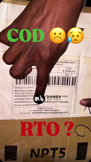 Zanex Bodyparts on Instagram: "RTO return ka loos zanex body parts #rto #2026 #bike #hero #zanex full payment cod na karne ki wajah ye hai agar aapko kisi bike ya scooty ka saman lena hai to aap book kar sakte ho"