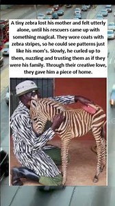 A tiny ZEBRA got lost