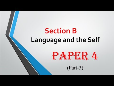 A Level English Language (9093) Paper 4, Section-B: Language and the Self (Part 3)