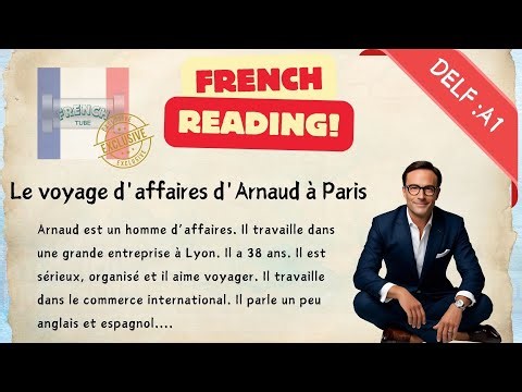 French Reading for Beginners | DELF A1 | Build French Vocabulary | French Comprehension Exercises