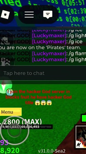 hacker God in server