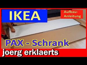 Montageanleitung Ikea Pax Schlafzimmer Schrank Aufbau Komplement Tutorial No. 415