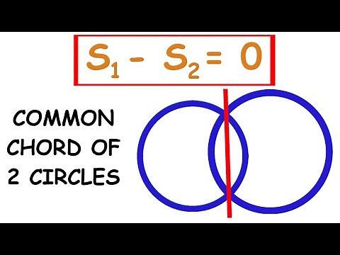 Common chord of 2 circles | ZJ learning | Circles#13