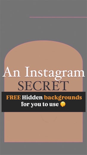 Emma Cleary - Instagram Growth Coach | SECRET IG backgrounds for photos and reels ⬇️ they’re hiding right inside the app and NOBODY seems to know about it! Here are the step... | Instagram