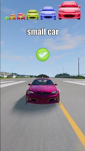 Big & Small car vs bridge tunnel - BeamNG.Drive