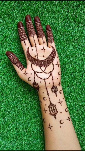 Eid special Easy Chand mehndi design | mehandi ka design | mehndi designs | mehndi ke designs