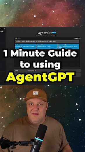 1 Minute Guide to Using AgentGPT 1. Sign up for AgentGPT https://agentgpt.reworkd.ai/ 2. Sign up for OpenAI, create an API key and COPY the key, add billing, SET USAGE LIMITS https://platform.openai.com/ 3. Click Settings at the bottom right of AgentGPT and add your OpenAI API Key 4. On the Agent-GPT page - Name your Agent and Setup the Goals. START THE AGENT Hack: Set the Temp in advanced settings close to 0 if you are getting looping #ai #agentgpt #autogpt #chatgpt #gpt4