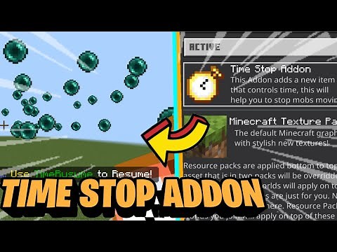 TIME STOP ADDON V5 1.19+ | MINECRAFT BEDROCK