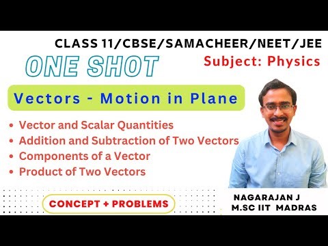 One shot - Vectors - Master Physics concepts to Ace JEE & NEET class 11 | Tamil
