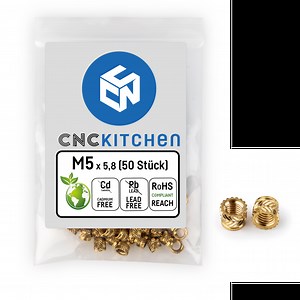 Heat Set Inserts - M5 short 50 pcs | Original Prusa 3D printers directly from Josef Prusa