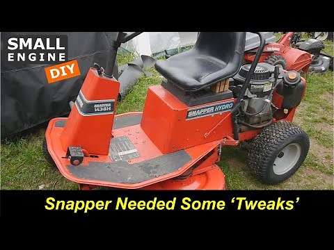 Snapper 1438S Rear Engine Riding Mower - Old but needed some Tweaks