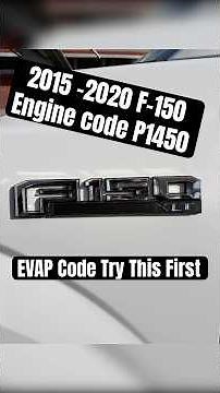 2015-20 F150 Engine Code P1450 DIY￼