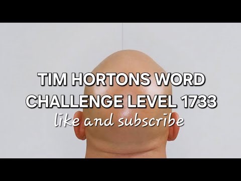 Tim Hortons Word Challenge Level 1733 #timhortons #free #newvideo #subscribe