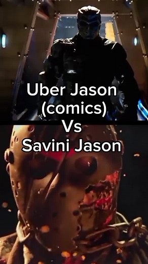 #CapCut Uber Jason (comics) vs Savini Jason #jasonvoorhees #uberjason #jasonx #savinijason #fridaythe13th #fridaythe13ththegame