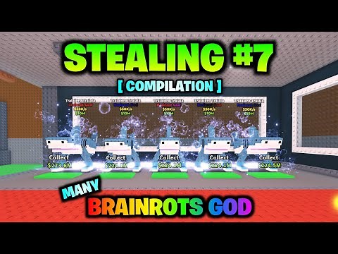 Roblox Steal a Brainrot Stealing Brainrots Compilation Part 7 (Many Brainrot God)