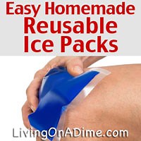 Easy Homemade Reusable Ice Packs Recipe