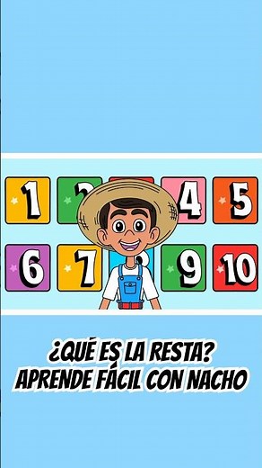 ¿QUÉ ES LA RESTA? Aprende FÁCIL con Nacho | #matematicasparaniños #comorestar #laresta #youtubekids