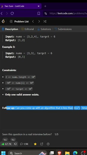 Can You Solve This Two Sum in 30 Seconds? 🧠⚡