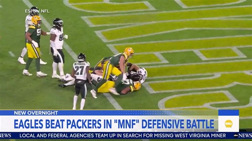 Lara Spencer breaks down the highlights from the Monday Night Football showdown between the Eagles and Packers. | Good Morning America