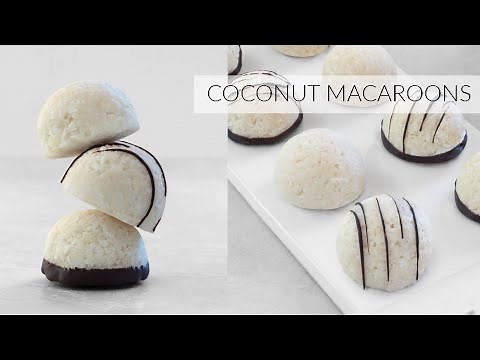 Easy No-Bake COCONUT MACAROONS