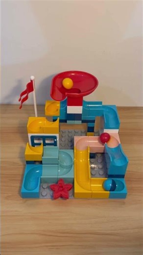 Marble Run Slide Blocks ASMR 🔴 16a 11 🟡 #marblerun #asmr #rfsstudios