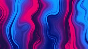 Neon fluid abstract loop background. Wavy lines with cyan magenta navy blue colors. 4k animation.