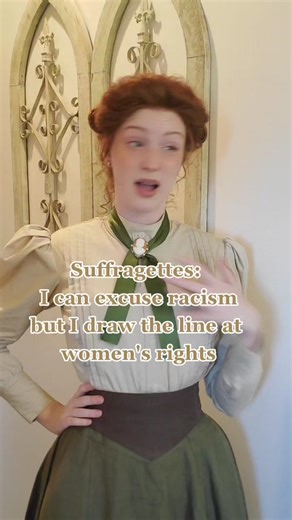 As cool as the women's suffrage movement was.... it definitely had it's... not so great parts #Edwardianera #Suffragettes #womenssuffragemovement #historicalfashion #Edwardian