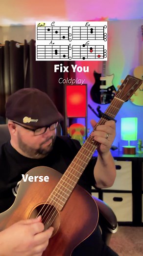 9.1K views · 172 reactions | Fix You by Coldplay Guitar Tutorial! Martin Guitar Coldplay #martinguitar #coldplay #fixyou #guitar #guitarra #guitare #music #musica #chevansmusic #musician #guitartutorial #acousticcover #learnguitar #musicteacher #guitarlessons #guitarteacher #guitarist #easy #beginner #chords #guitarchords #guitarist #guitaristsoftiktok #guitarists #guitariste #gitaro #kitarë #kitarr #gitarre #gitar #chitarra | Chas Evans | Facebook