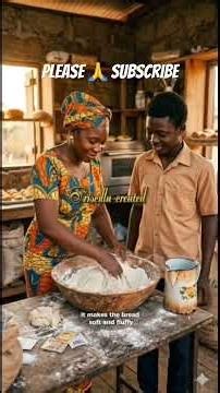 Traditional Meets Modern: African Woman Making Bread With a Machine. #BreadMaking #AfricanFood #ai