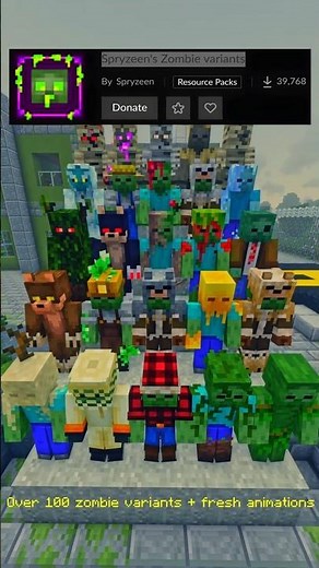 Minecraft Best Texture Pack In and Comparison 😱