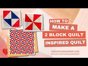 How to make a Hunter's star inspired quilt with 2 blocks