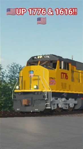 🇺🇸Union pacific 1776 & 1616 heading to Riverside station 🇺🇸(Trains base plate)#roblox
