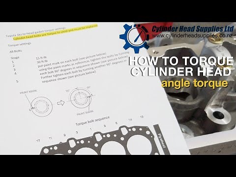 how to torque cylinder head. Angle torque. Toyota 1KZ-te