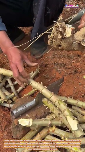 The Art of Cassava Stem Cutting: Precision in Propagation Material Preparation