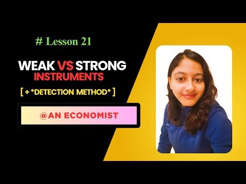 21. Weak VS Strong Instruments | Consequences, Detection Method, Solutions, Examples | AN Economist
