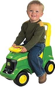 John Deere Ride On Toys Sit 'N Scoot Activity Tractor for Kids Aged 12 Months to 5 Years, Multicolor