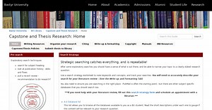 BU Library: Capstone and Thesis Research: Home