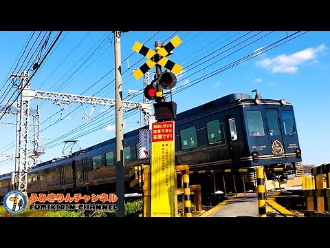 【Train】Railroad crossing movie25 Kinki Nippon Railway 16200 series【Blue Symphony】Kintetsu