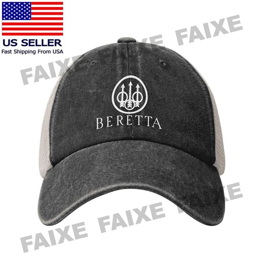 BERETTA Guns Firearms Logo Printed Vintage Washed Trucker Hat – Adjustable Baseball Cap for Men & Women, Unisex Retro Cap - Etsy