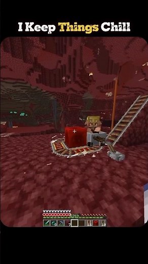 I Keep Things Chill...Literally | Minecraft Troll #shorts #viral #trending #Piglin #Funny #Minecraft