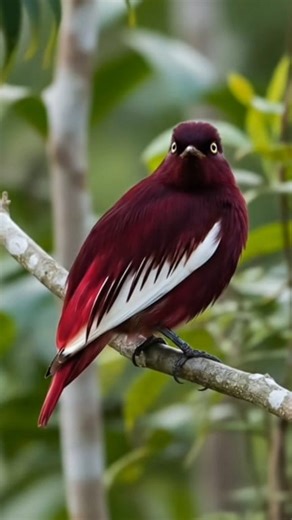 🌿 Born to Shine – The Pompadour Cotinga ✨🎣 4K The pompadour cotinga is a species of bird in the family Cotingidae. This species lives in the Amazonian rainforest and has a range that extends across the Amazon Basin and includes Brazil, Peru, Colombia, Venezuela, and the Guianas. Scientific name Xipholena punicea #pompadourcotinga #paradisebird #exoticbirds #birdsofinstagram #BirdWatching #naturelovers #nature #NatureEscape #outdoor #WildlifeEncounter #wildlifephotography #birds #fblifestyle | 