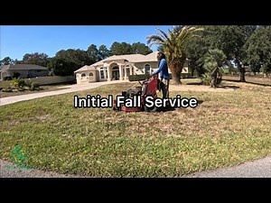 Initial Mow + Fall Clean-Up | HOA Lawn Transformation (Timelapse)