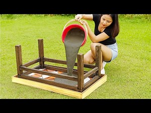 Amazing ideas from recycling old ceramic tiles /How to make garden tables and chairs