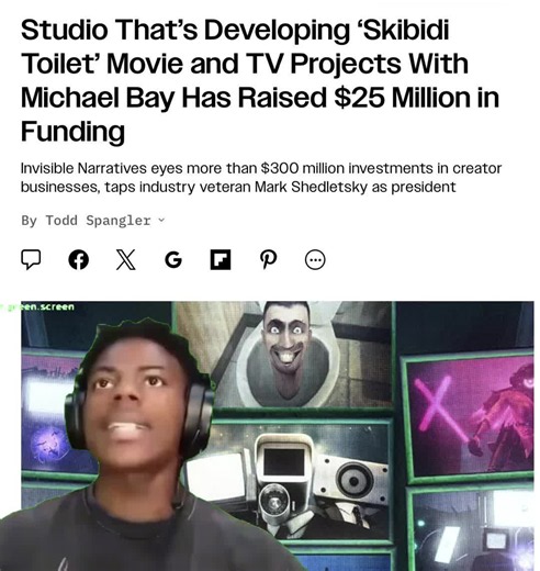 I ShowSpeed goes crazy over Inviz recieving $25M to continue their predatory behavior & takeover of other IPs so they could keep skibidi toilet more & replace it. #creatorsearchinsights #xybca #skibiditoilet #bringboomback #letboomspeak