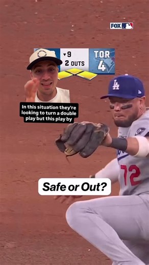 Andrew Bourgeois on Instagram: "Breakdown of Will Smith almost pulling his foot off the plate for a force out. If you’re a catcher and you’re not going to get a double play in this situation turn into a first baseman and keep that foot on home plate! A few inning later he hits the game winning home run too!"