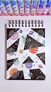 49K views · 984 reactions | Colorful and fun galaxy drawing idea for your sketchbook! #galaxy #drawing #art #kunst #creativity #sketchbook #doodling | pinoxart | Facebook