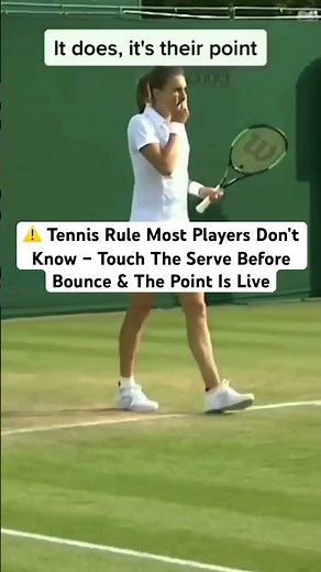 ⚠️ Tennis Rule Most Players Don’t Know – Touch The Serve Before Bounce & The Point Is Live