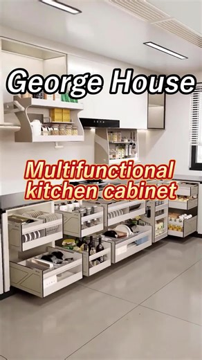 Multi-functional kitchen cabinets for the whole house, making your life easier#buildingmaterial #interiordesign #house #homedecor #kitchen